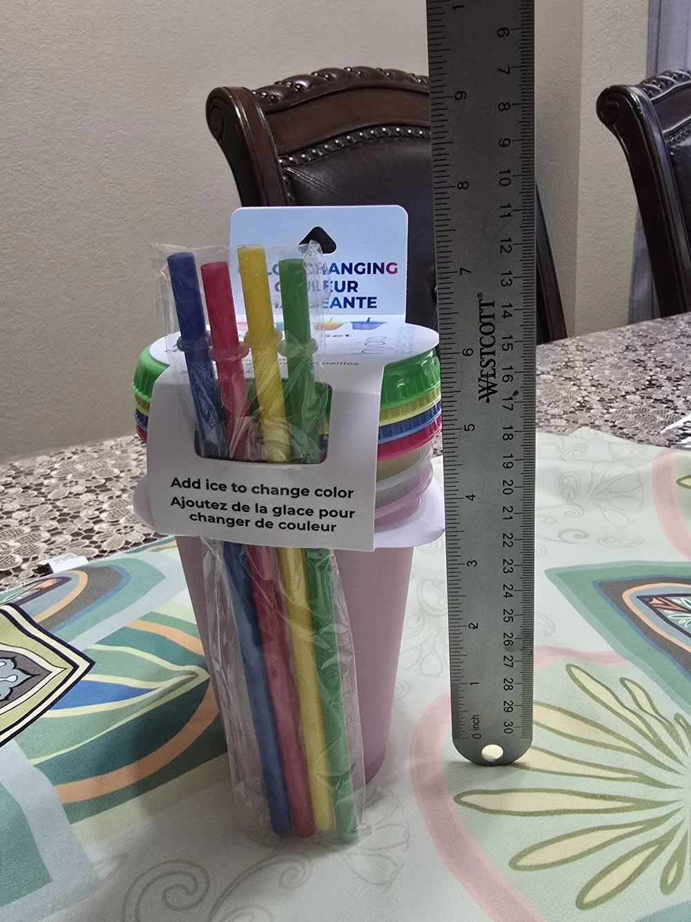Unbranded Pink Color-Changing Ice Pop Mold Set with Assorted Sticks